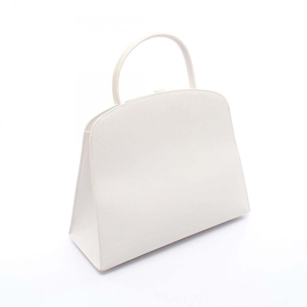 Hermes HERMES Dalvy MM Handbag Leather Veau Graine Women's White - Picture 2 of 8
